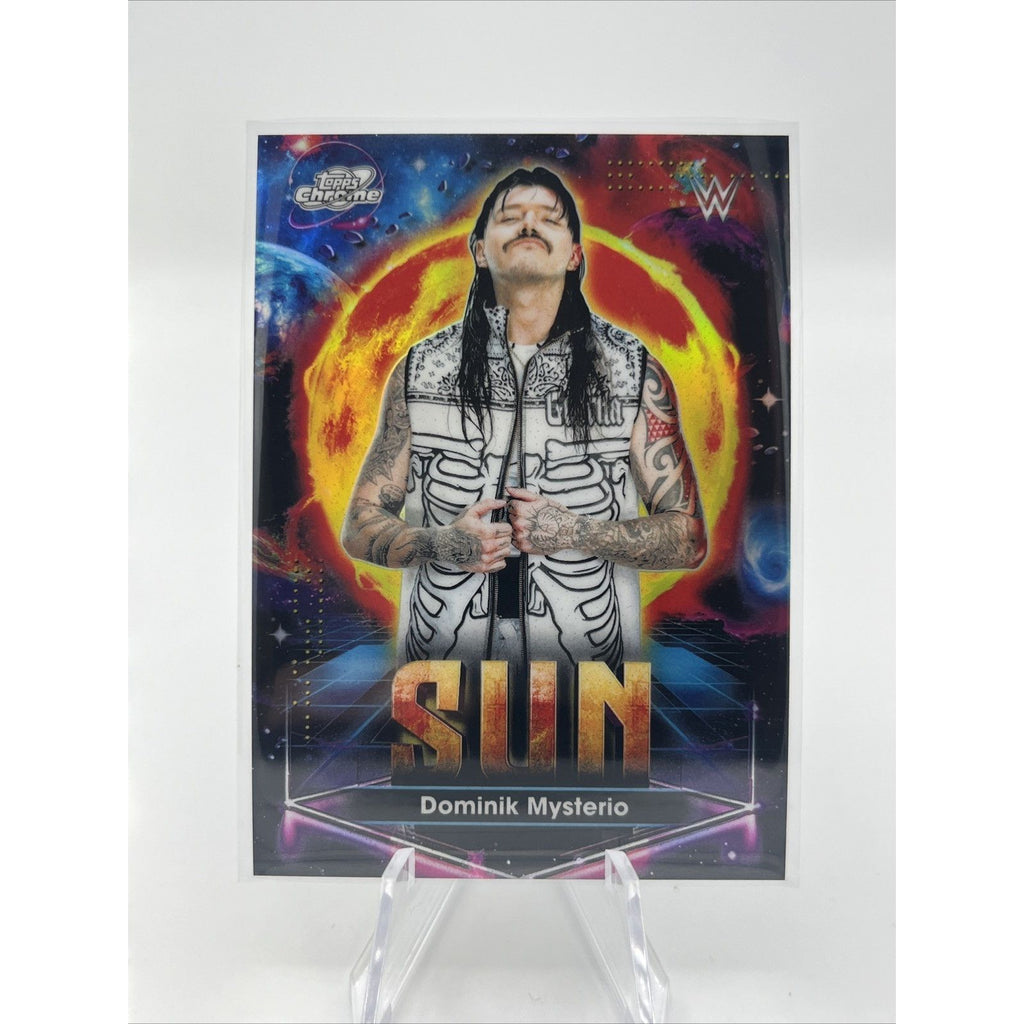 Dominik Mysterio 2026 Topps Chrome Cosmic WWE Planetary Pursuit Sun SSP