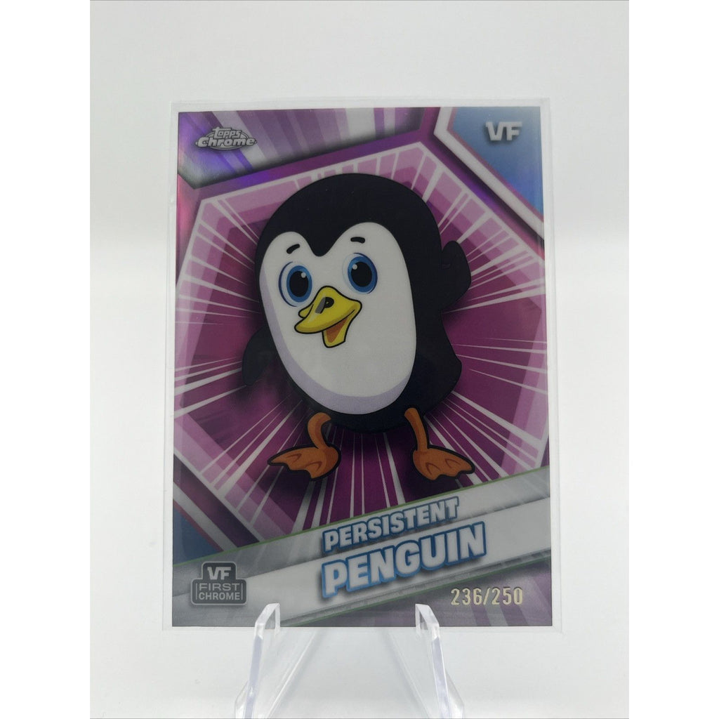 2026 Topps Chrome VeeFriends Pink Refractor /299 Persistent Penguin #135