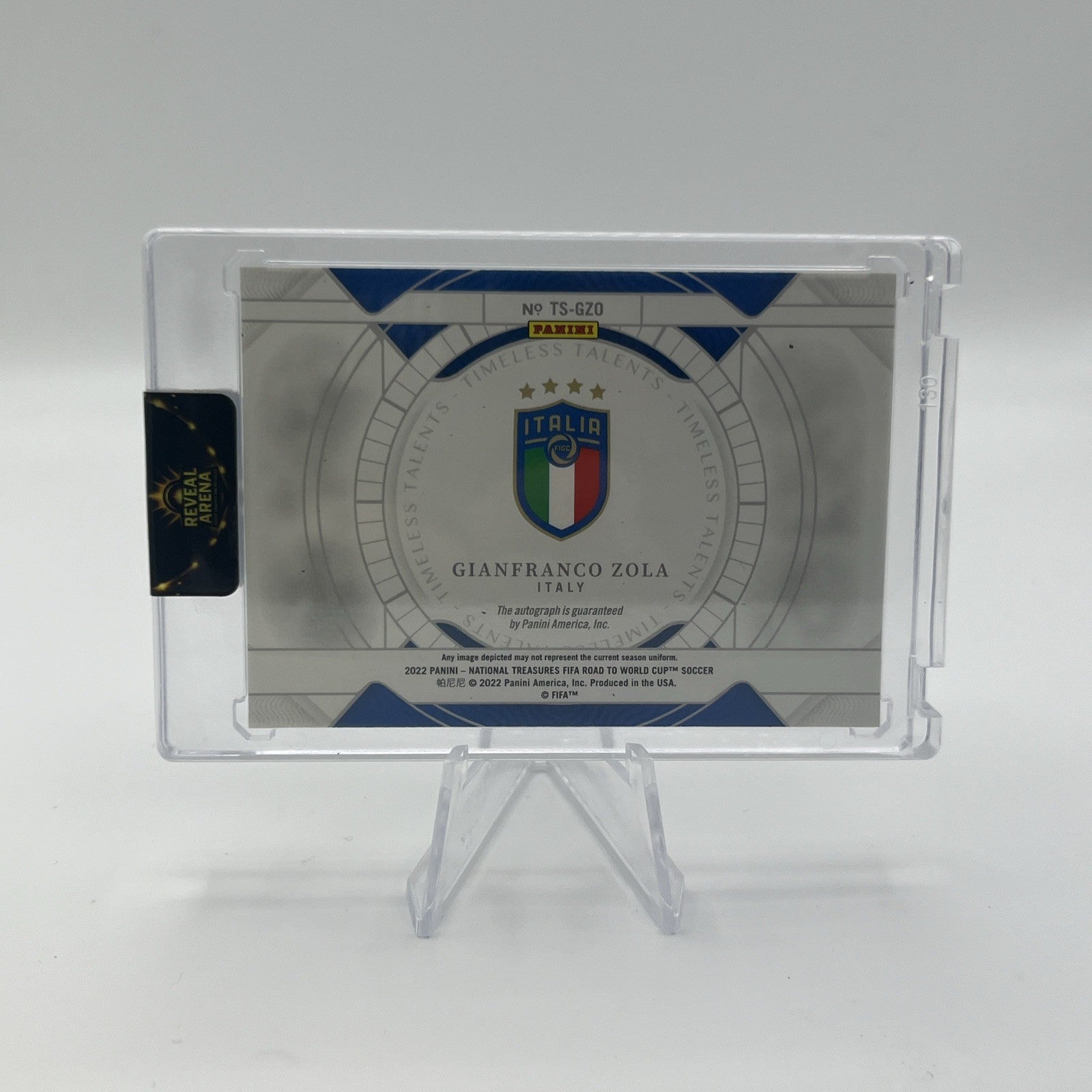 2022 Panini National Treasures FIFA - Gianfranco Zola Timeless Talents Auto #/99