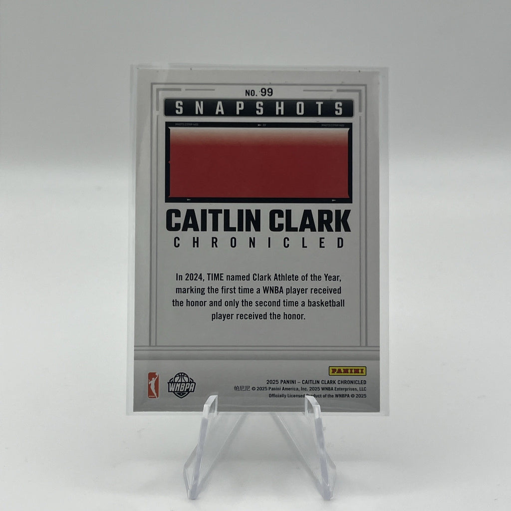 2025 Panini Caitlin Clark Chronicled TIME Athlete #99 Snapshots WNBA