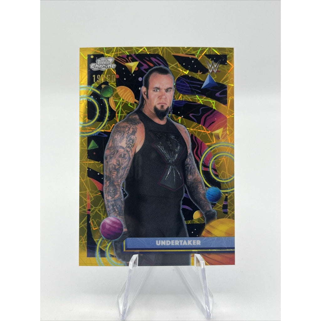 Undertaker 2026 Topps Chrome Cosmic WWE Wrestling Gold /50 Interstellar #50