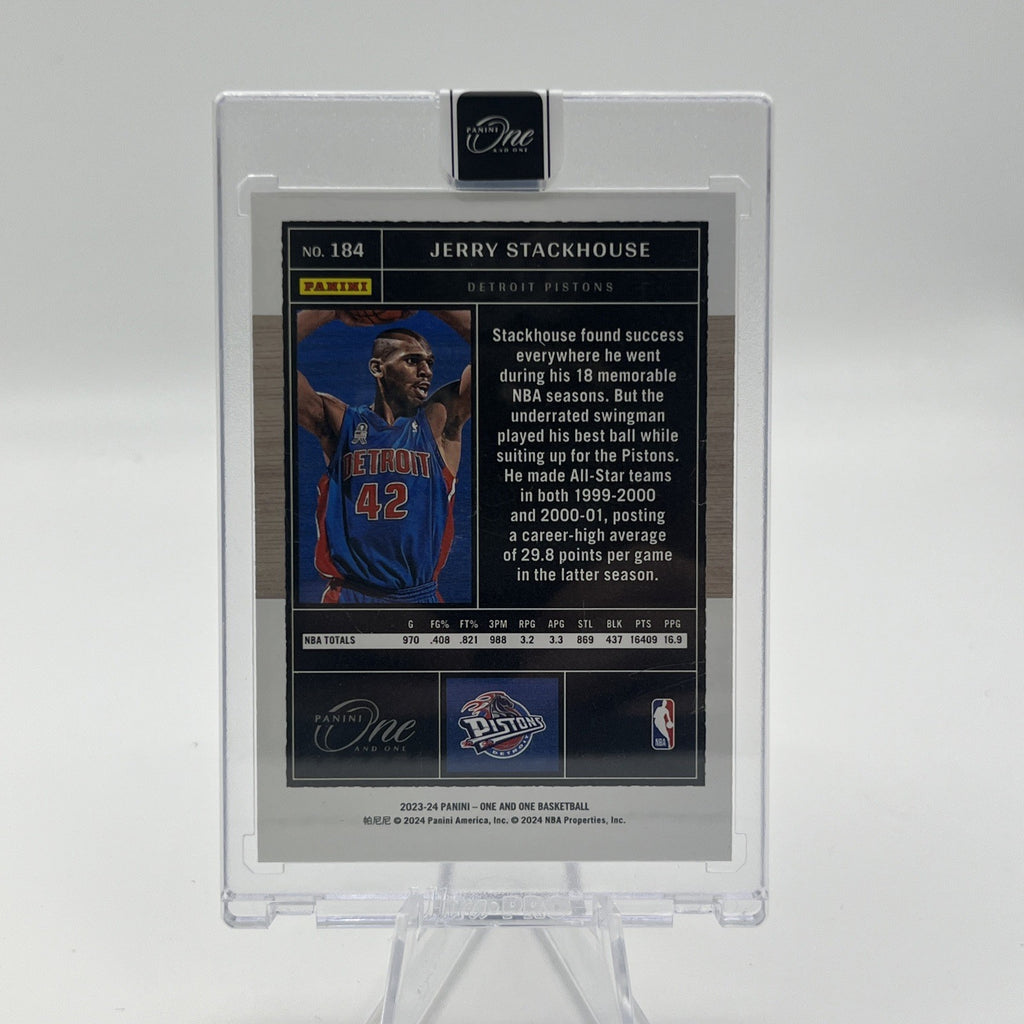 2023-24 Panini One and One - Legends Jerry Stackhouse #184 Blue /35