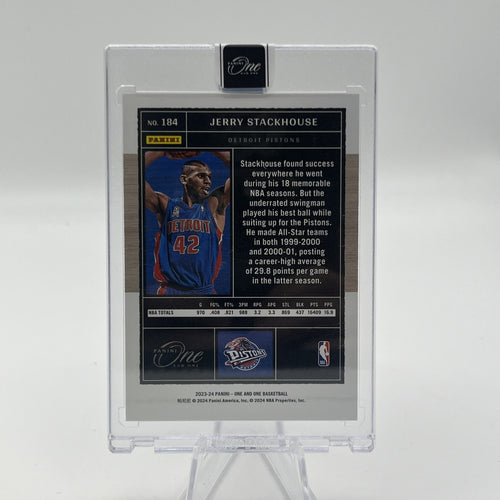 2023-24 Panini One and One - Legends Jerry Stackhouse #184 Blue /35