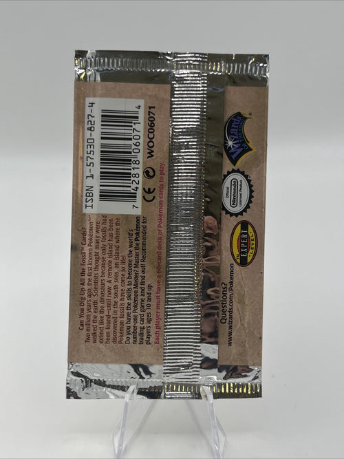 1999 Pokemon Fossil EMPTY WRAPPER NO CARDS Aerodactyl Pack Artwork 1st EDITION