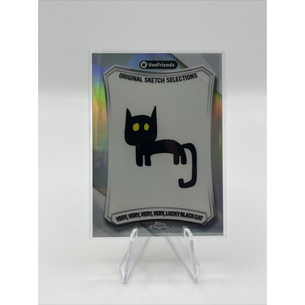 2026 Topps Chrome VeeFriends Very Lucky Black Cat Original Sketch Selections SSP