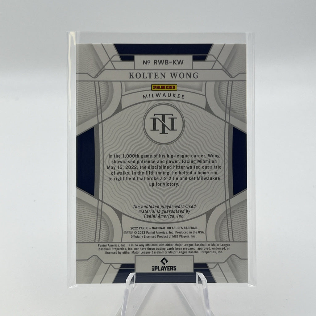 2022 Panini National Treasures Relic #/8