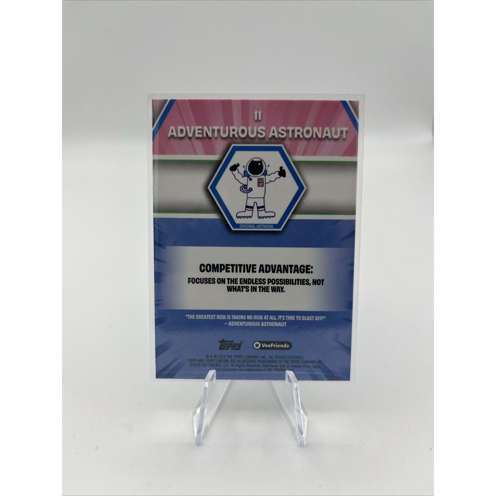 2026 VeeFriends Adventurous Astronaut First Chrome Blue Refractor /150