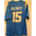 Ladd McConkey “Bolt Up” Signed Chargers #15 Jersey – Autographed NFL