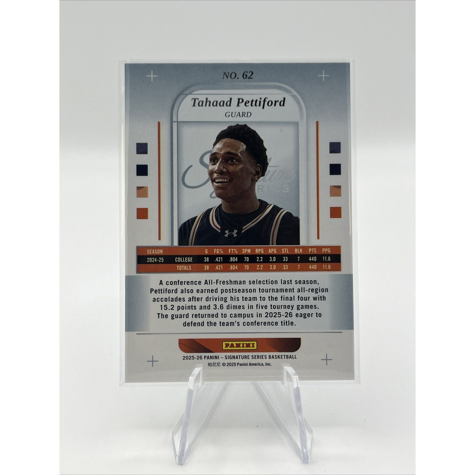 Panini 2025-26 Signature Series Basketball Tahaad Pettiford Auburn /35