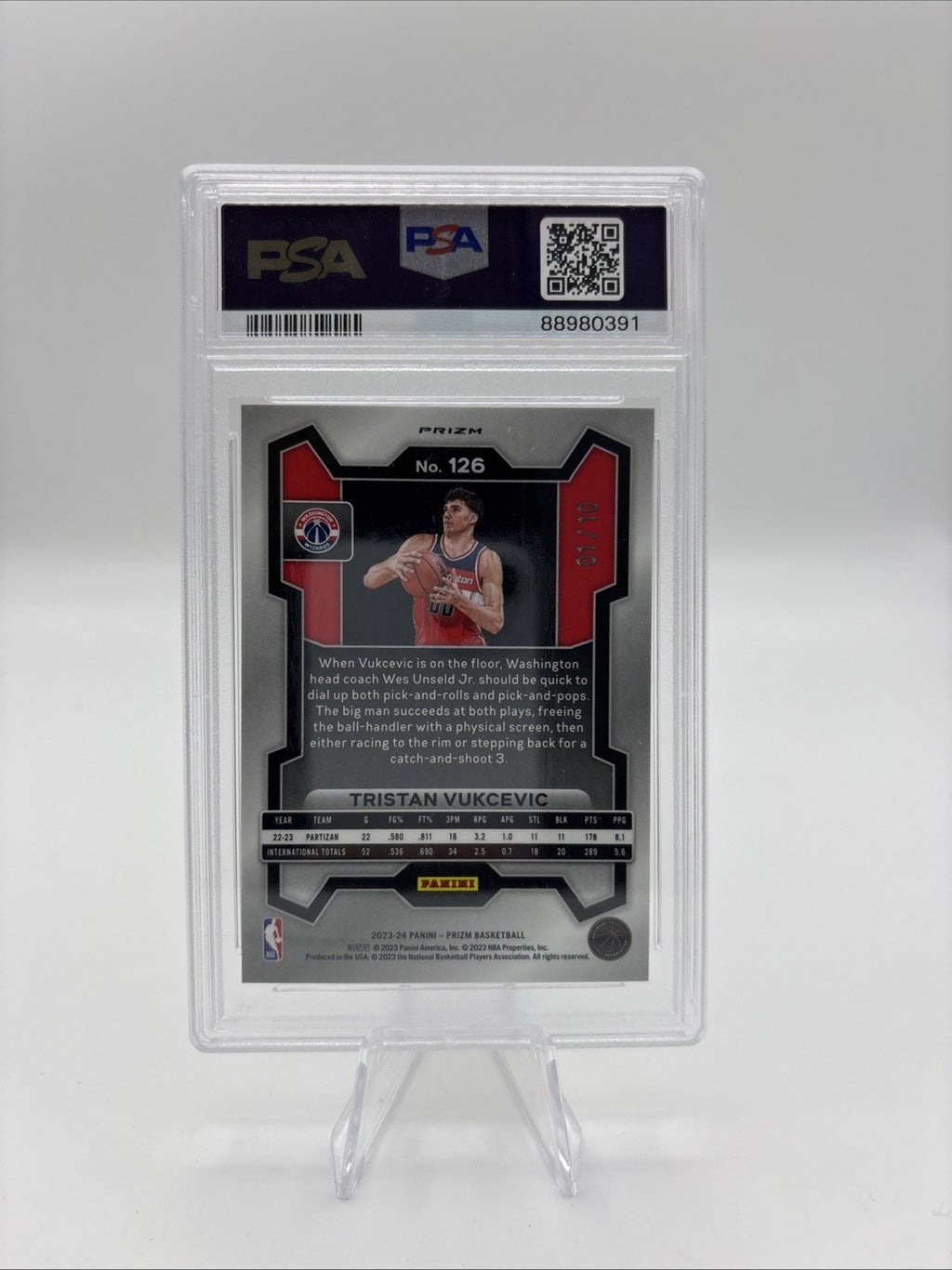2023 Prizm Tristan Vukcevic Gold Shimmer FOTL PSA 10 ‼️1st ON PRINT‼️EBAY 1/1