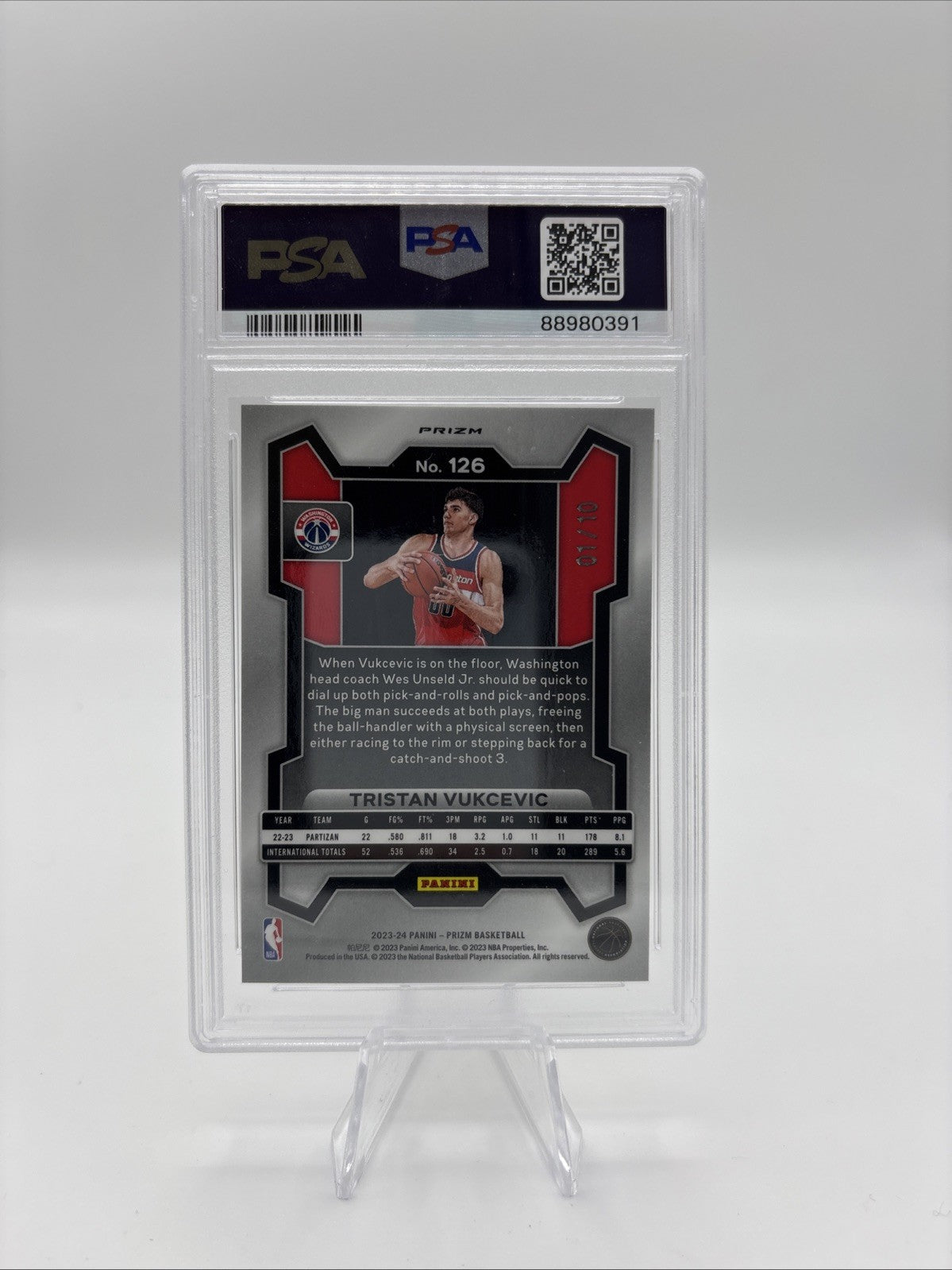 2023 Prizm Tristan Vukcevic Gold Shimmer FOTL PSA 10 ‼️1st ON PRINT‼️EBAY 1/1