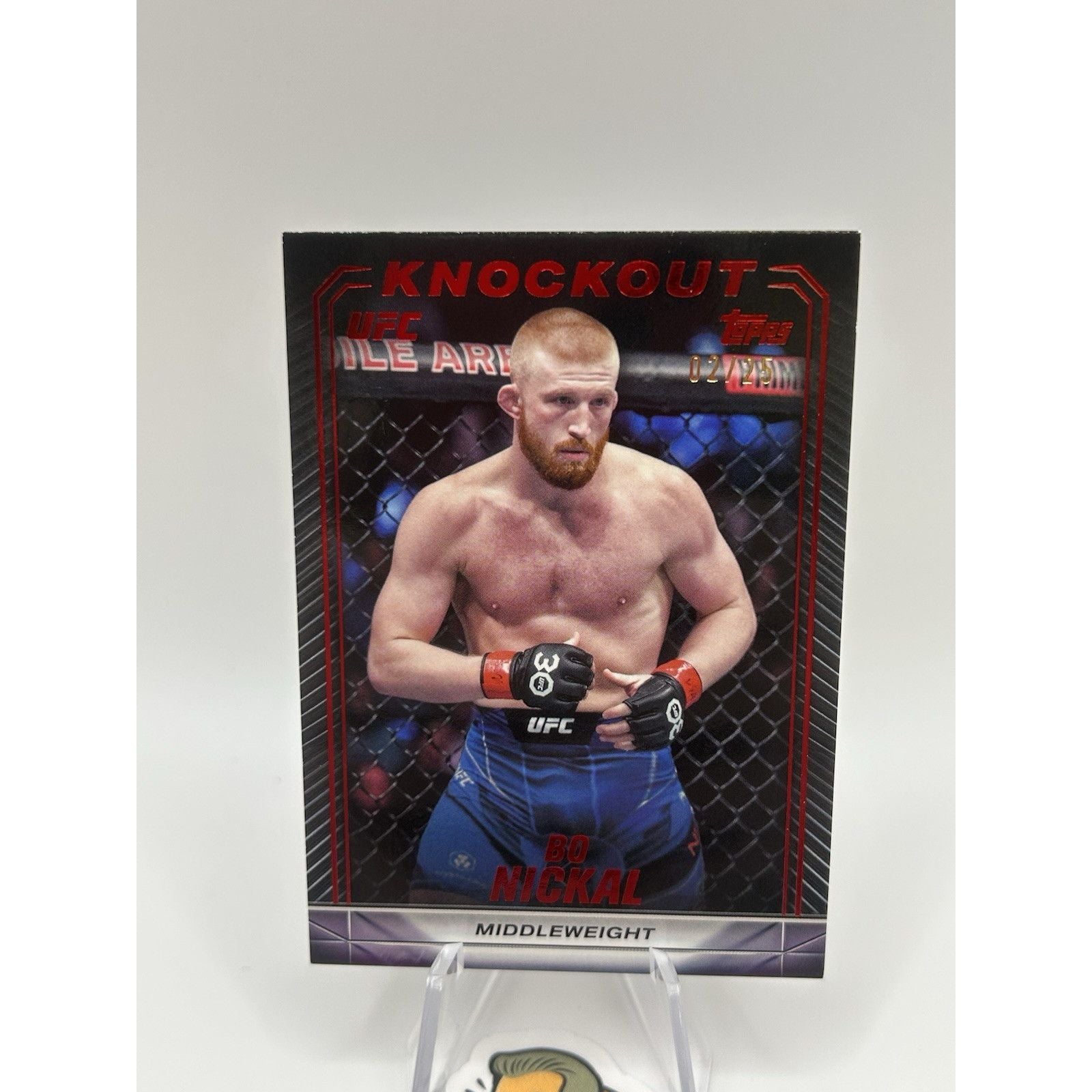 Bo Nickal 2024 Topps UFC Knockout SSP Red /25