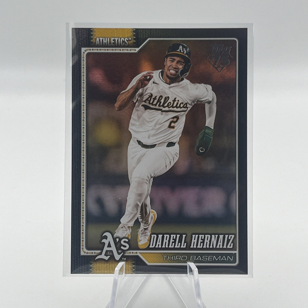 2026 Topps Series 2 Darell Hernaiz Black Holo Foil #/10 Athletics