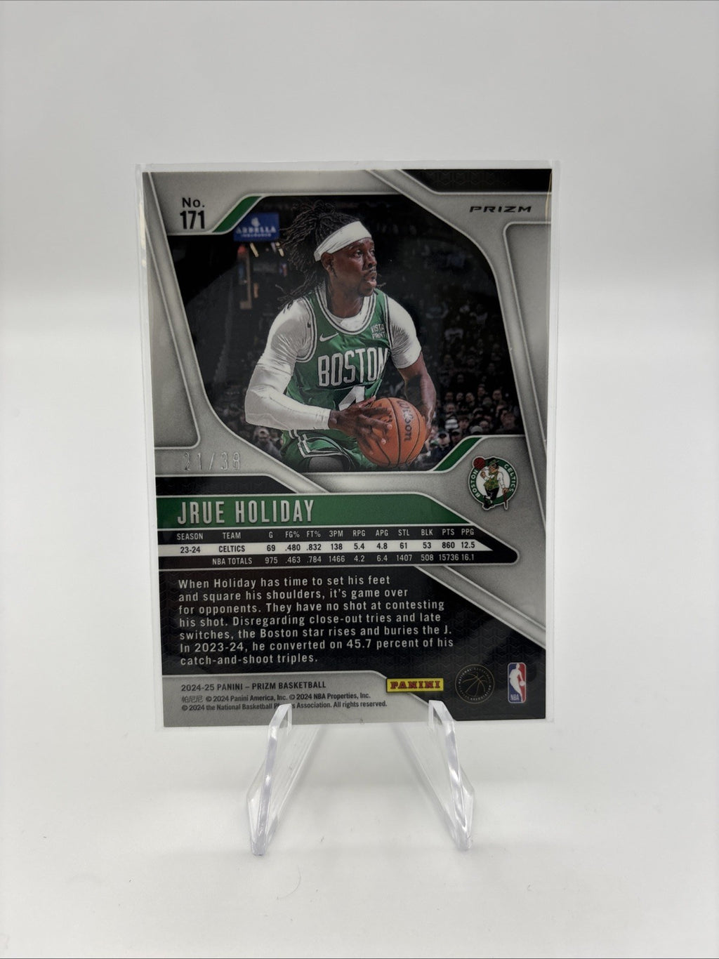 2024-25 Panini Prizm - Jrue Holiday #171 White Wave Prizm /38