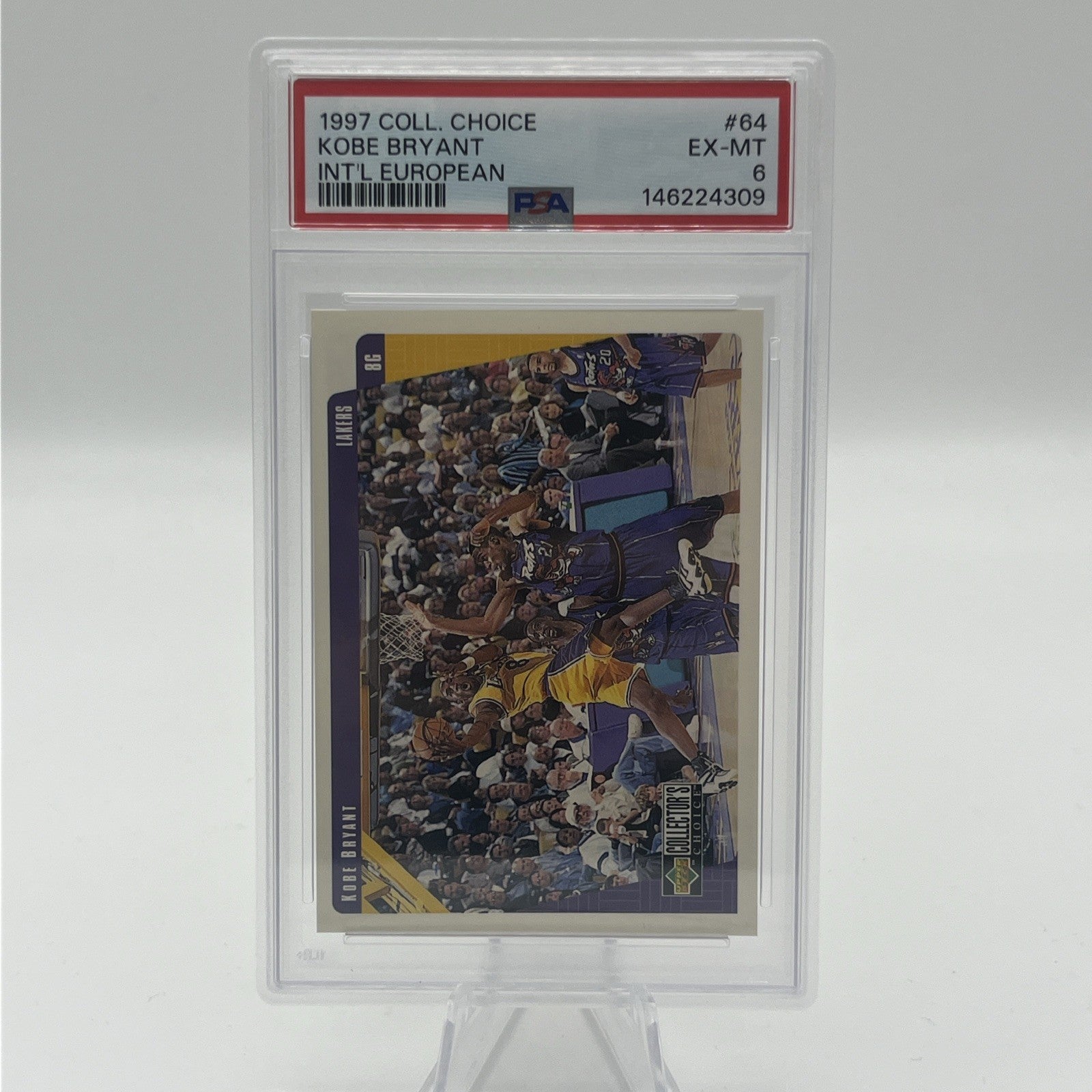 1997-98 Upper Deck Collector's Choice Kobe Bryant Int'l European PSA 6
