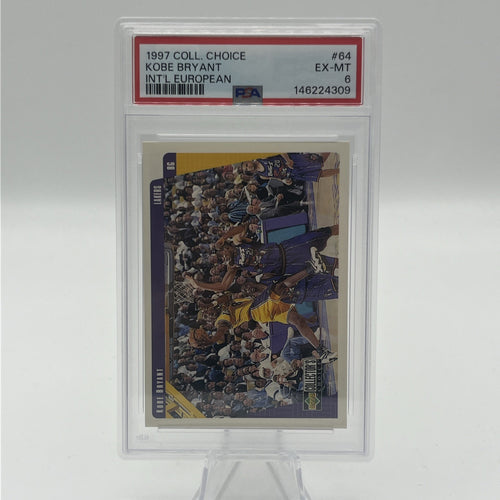 1997-98 Upper Deck Collector's Choice Kobe Bryant Int'l European PSA 6