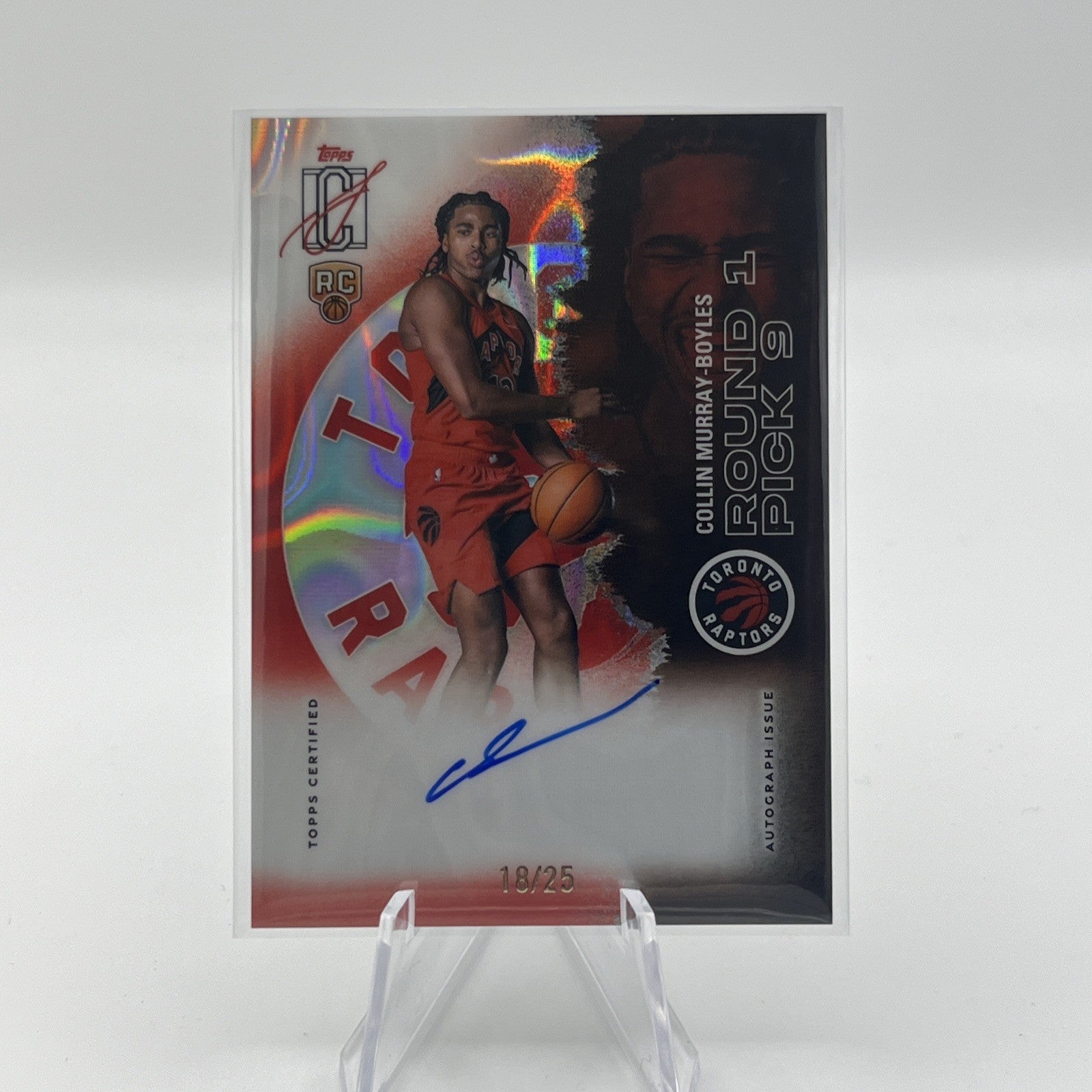 2025-26 Topps Signature Class Collin Murray-Boyles Red Lava Refractor Auto #/25