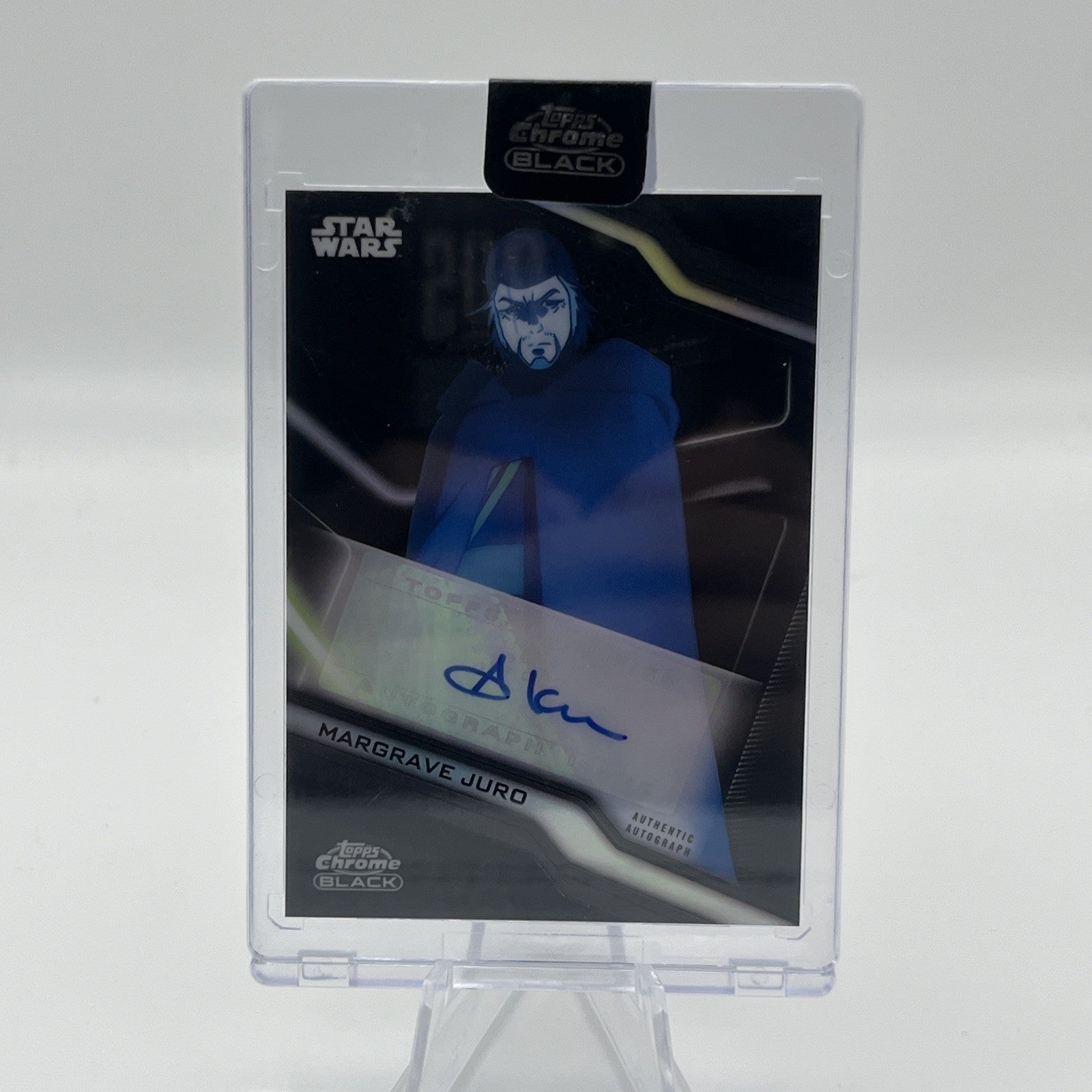 2022 Topps Chrome Black Star Wars Andrew Kishino as Margrave Juro Auto
