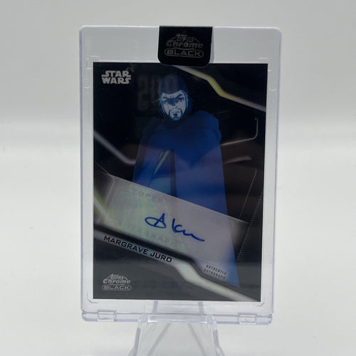 2022 Topps Chrome Black Star Wars Andrew Kishino as Margrave Juro Auto