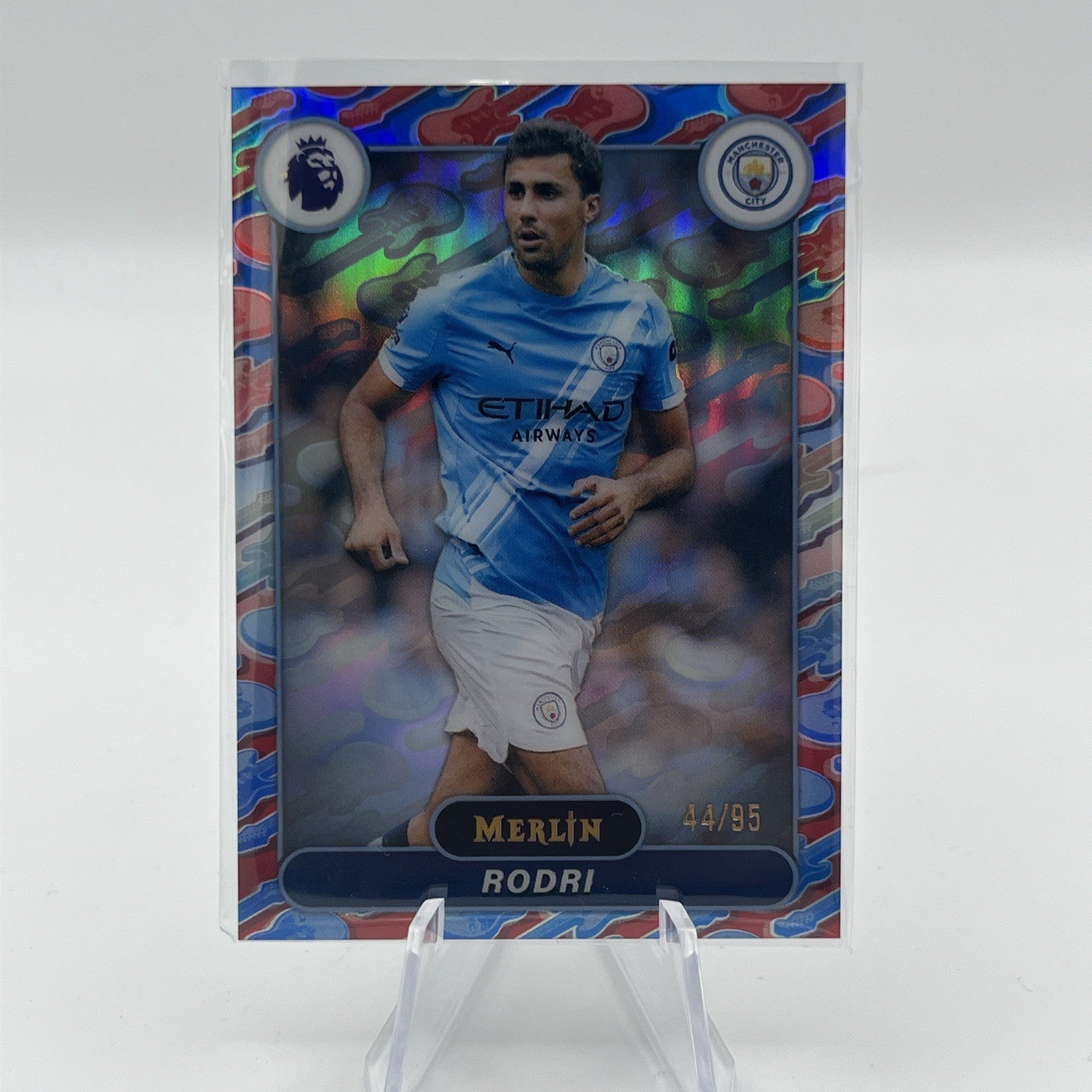 2025-26 TOPPS MERLIN - Rodri #125 Battle Of Britpop Refractor #/95 SSP