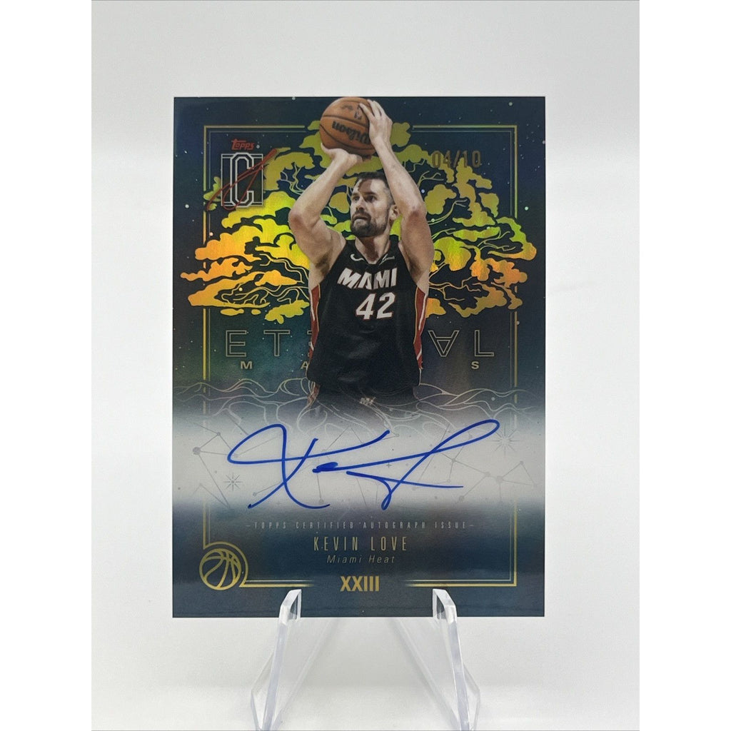 2025-26 Topps Signature Class Eternal Marks Kevin Love Gold Refractor Auto #/10