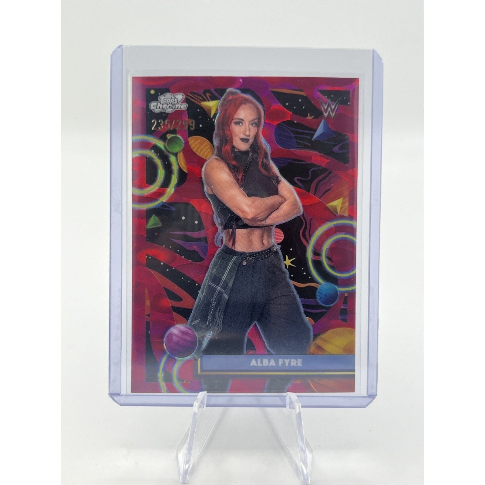 ALBA FYRE 2026 TOPPS COSMIC CHROME WWE MAGENTA COSMOS REFRACTOR #162 #252/299