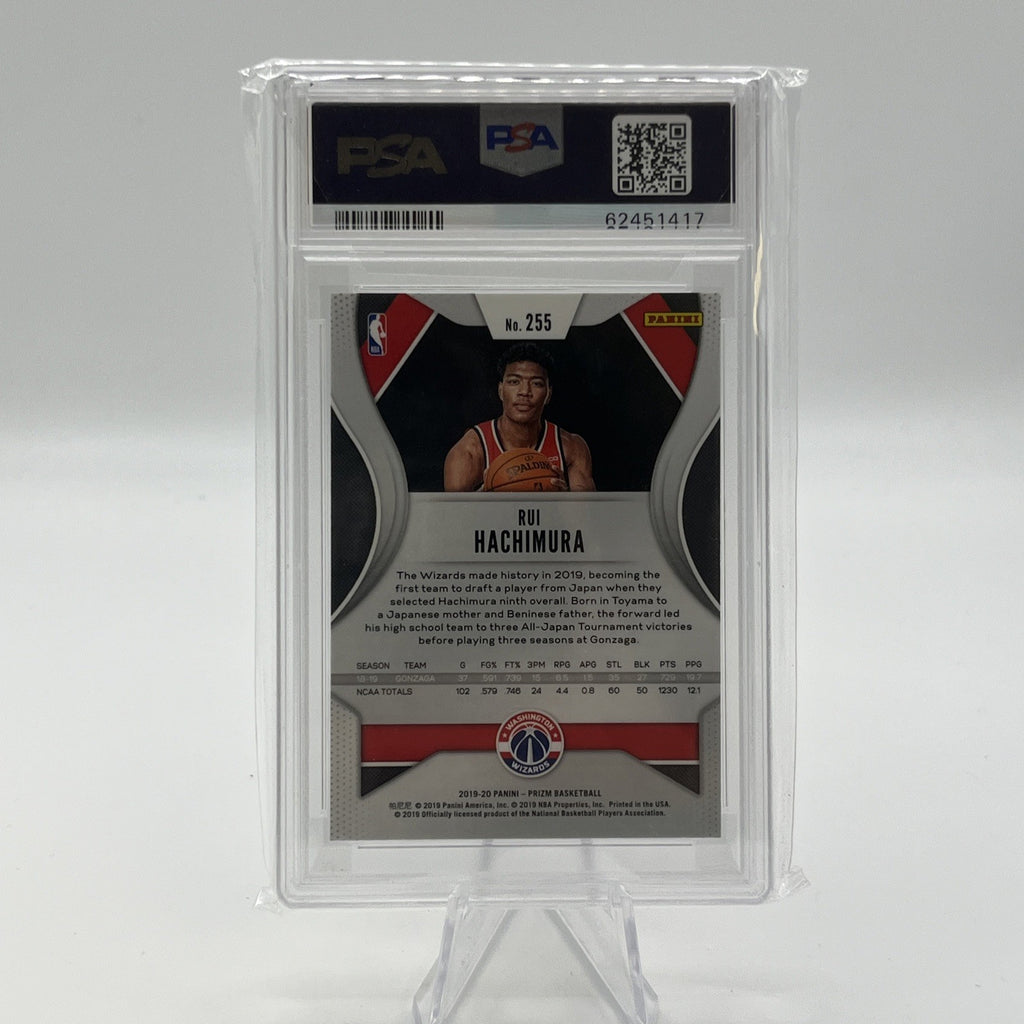 2019 Panini Prizm Rui Hachimura PSA 9