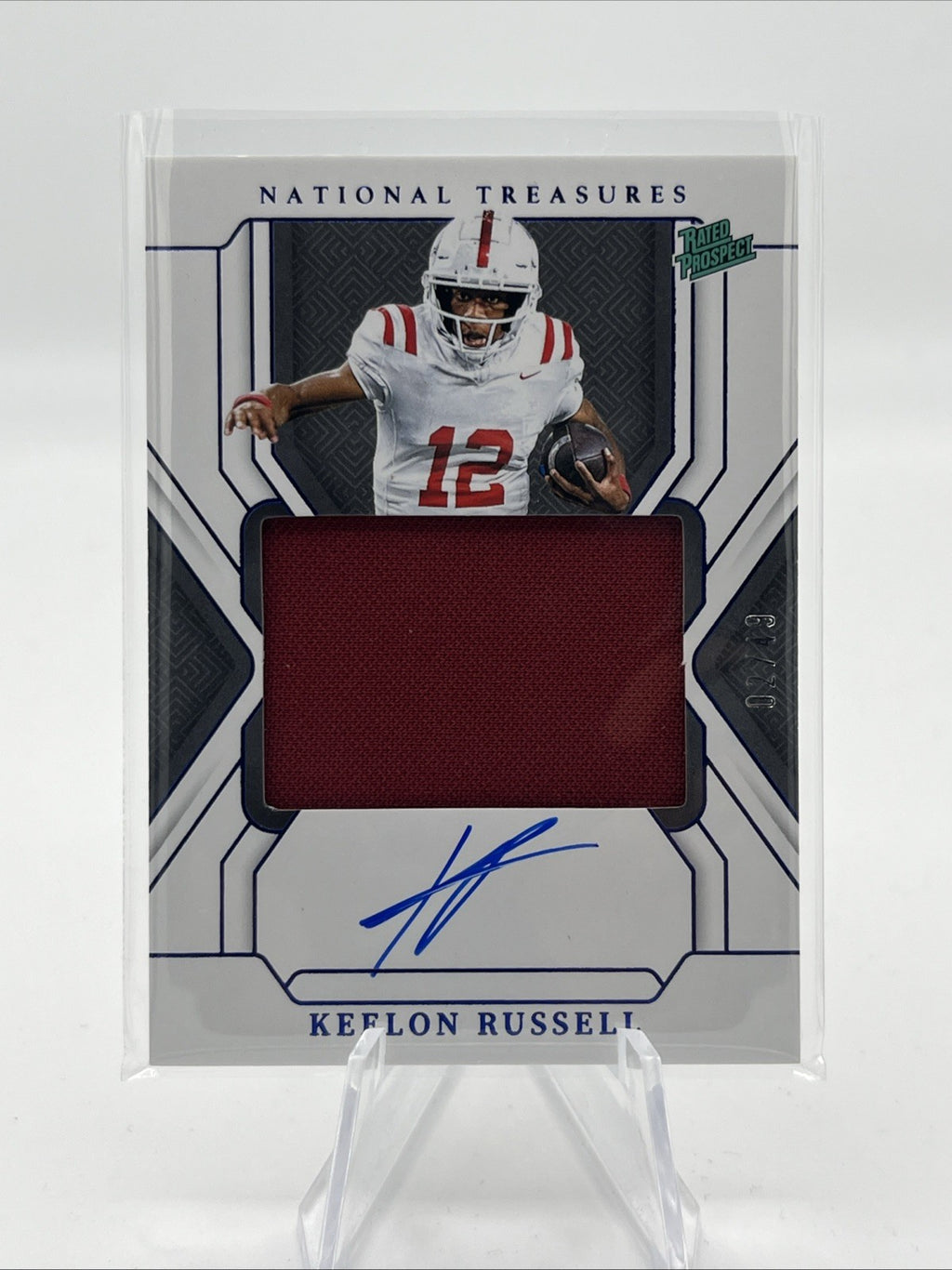 2025 National Treasures - KEELON RUSSELL #89 Patch Auto RC #/49 Alabama
