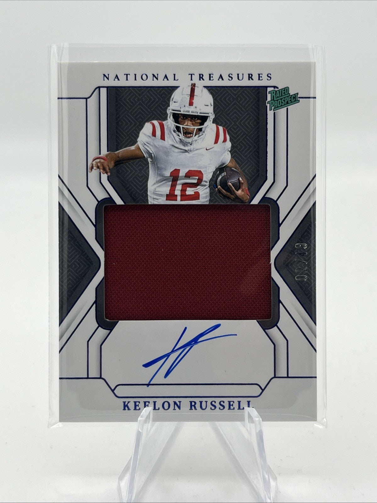 2025 National Treasures - KEELON RUSSELL #89 Patch Auto RC #/49 Alabama