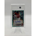 2021 Bowman Draft - Tyler McDonough #CDA-TMC Aqua Lava Refractor #/199 TAG 10