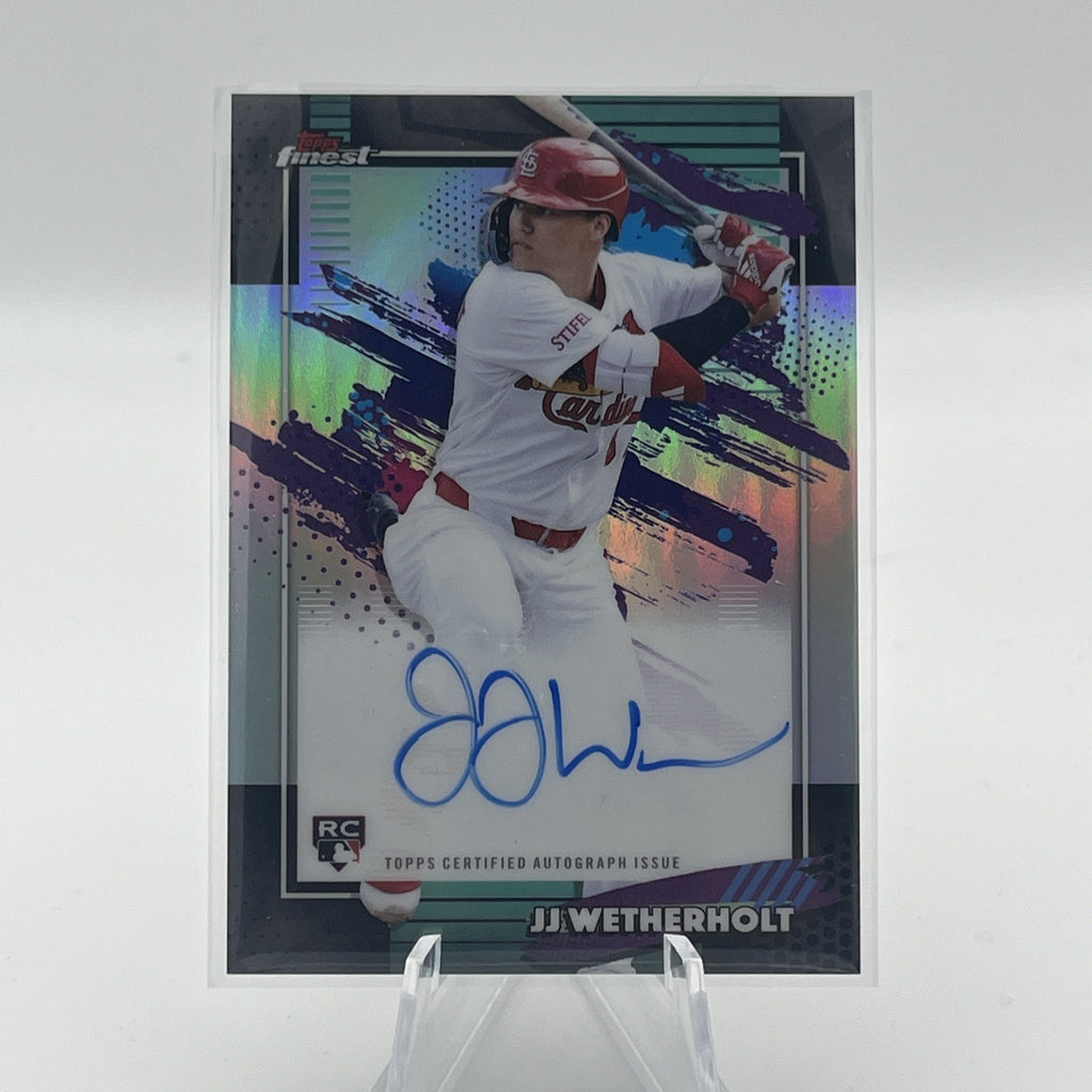 2026 Topps Finest JJ Wetherholt Refractor Rookie On Card Autograph Cardinals