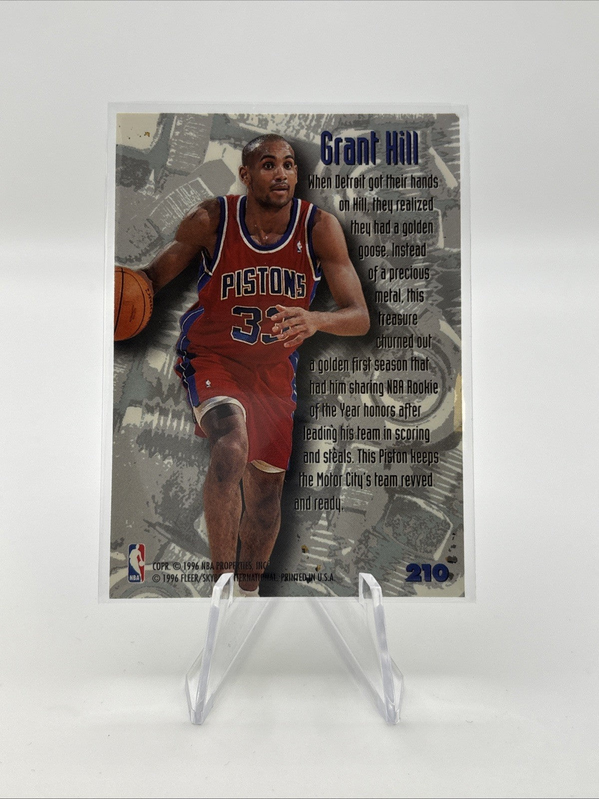 1995-96 Fleer Metal - Nuts & Bolts Grant Hill #210