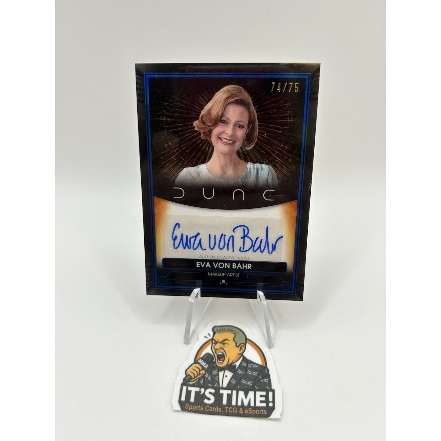 2025 Topps Chrome Dune EVA VON BAHR Autograph Makeup Artist Blue 74/75
