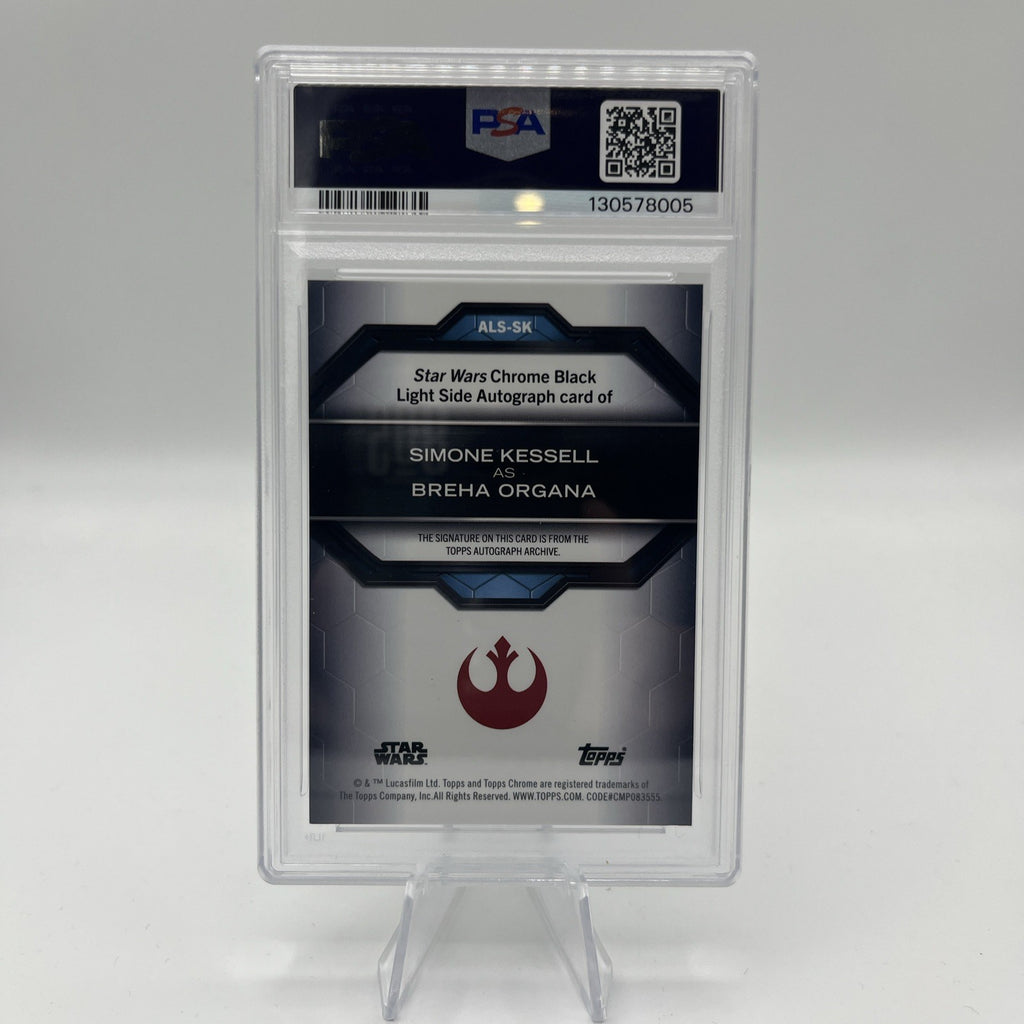 2024 Topps Chrome Black Star Wars Breha Organa #ALS-SK Simone Kessell Auto