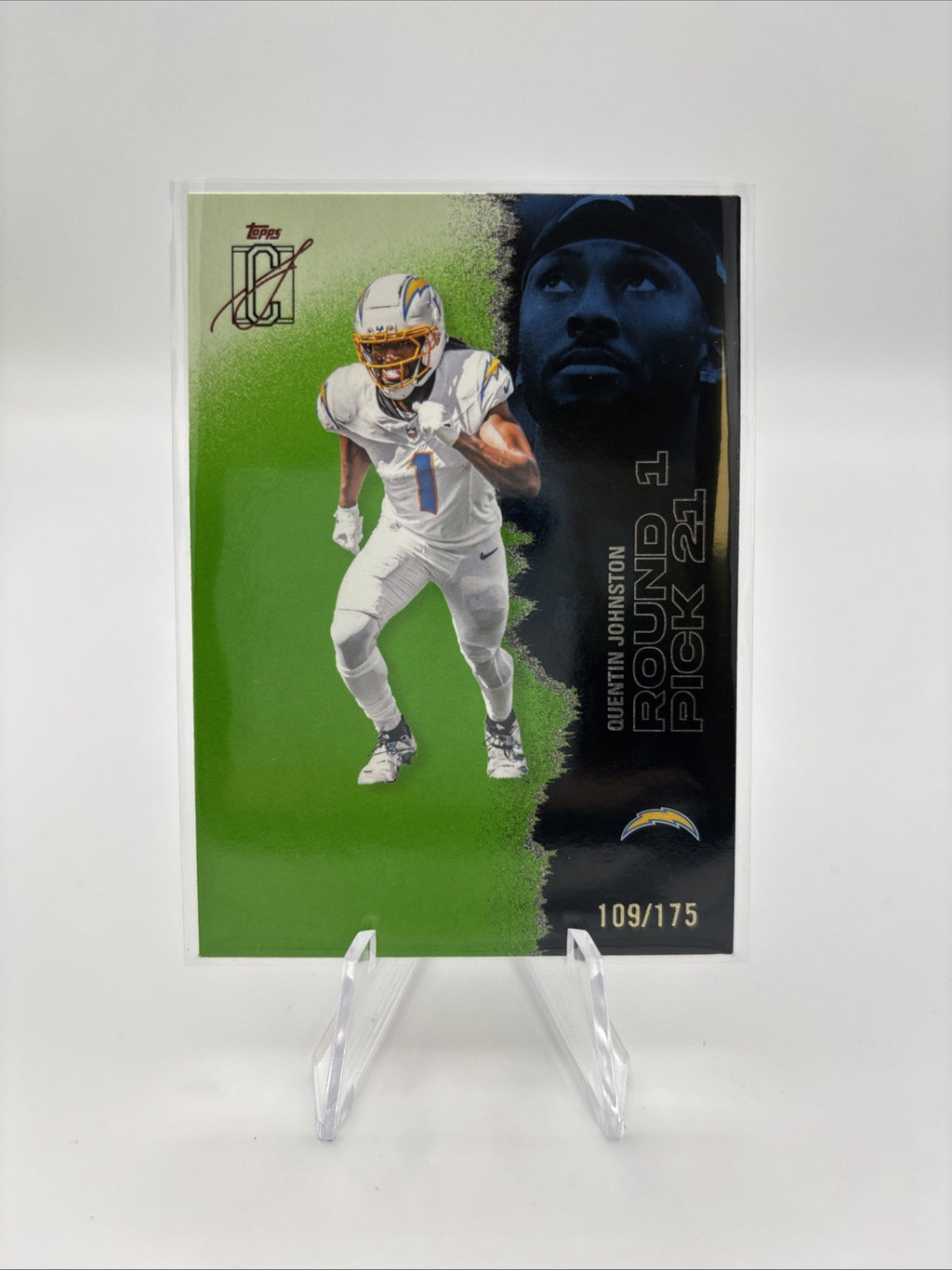 2025 Topps Signature Class - Quentin Johnston Lime Green /176