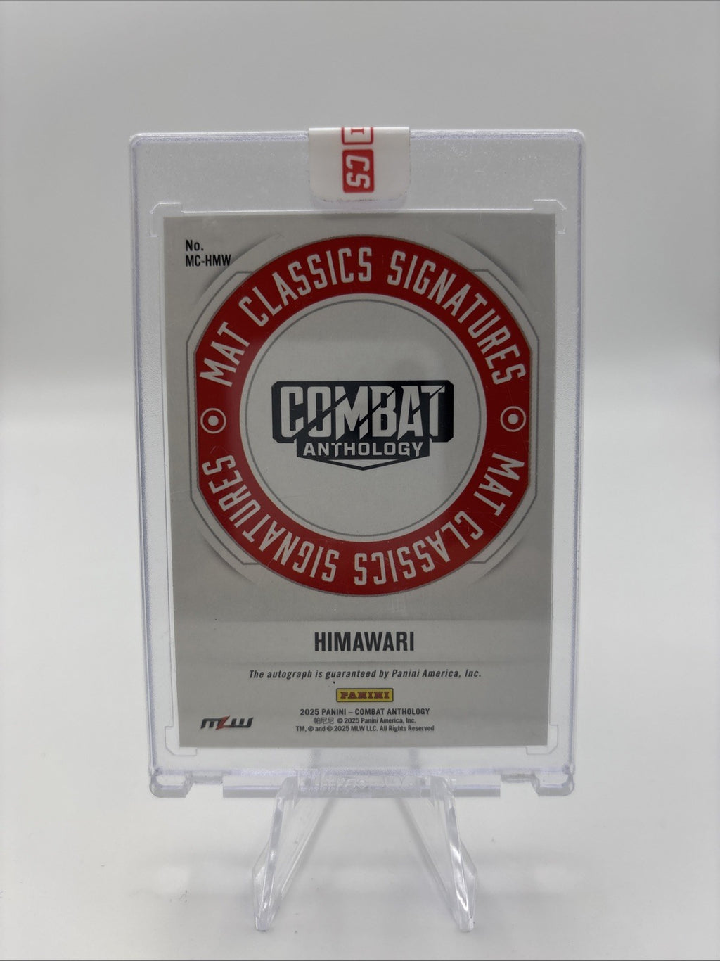 2025 Panini Combat Anthology - Mat Classic Signatures Himawari Unagi #MC-10 (AU)