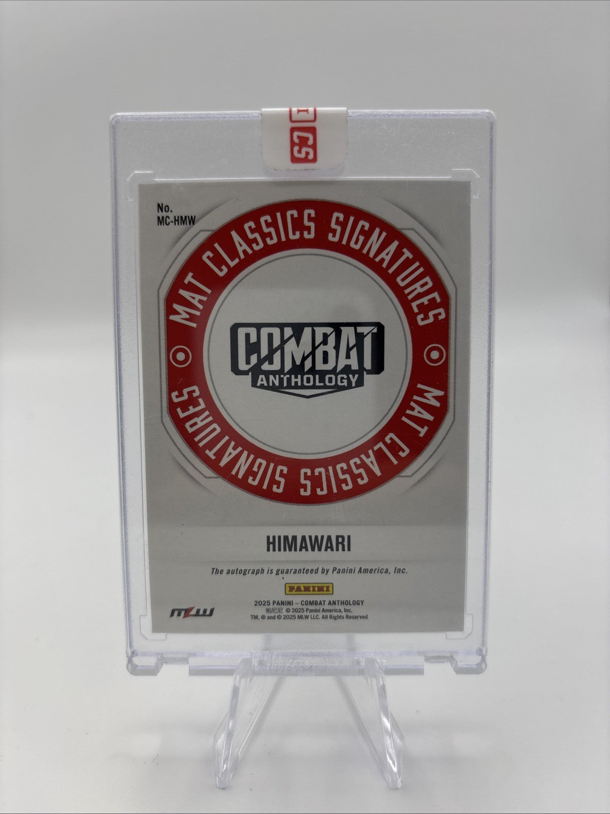 2025 Panini Combat Anthology - Mat Classic Signatures Himawari Unagi #MC-10 (AU)