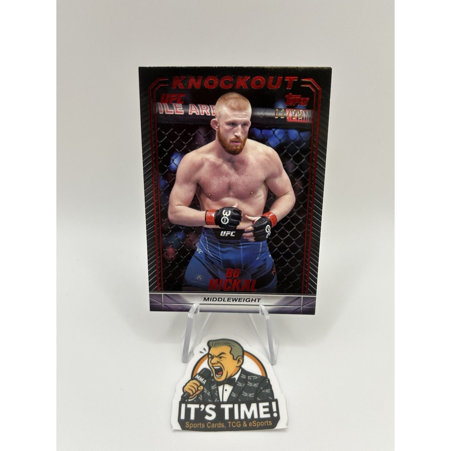 Bo Nickal 2024 Topps UFC Knockout SSP Red /25