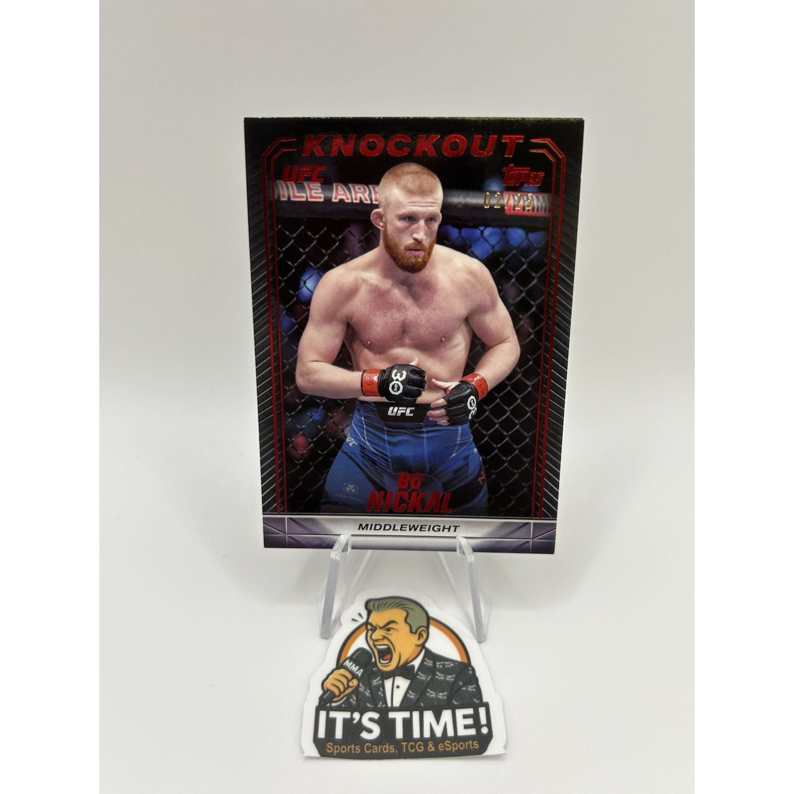 Bo Nickal 2024 Topps UFC Knockout SSP Red /25