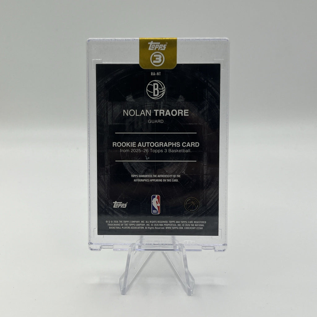 2025-26 Topps 3 - Nolan Traore Bronze Auto /25