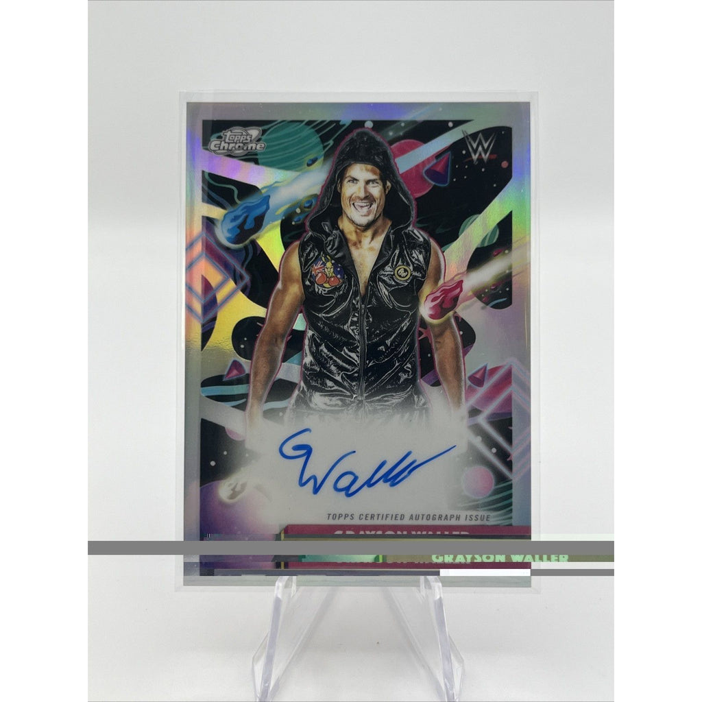 2026 Topps Chrome Cosmic WWE Grayson Waller Autograph Refractor #144