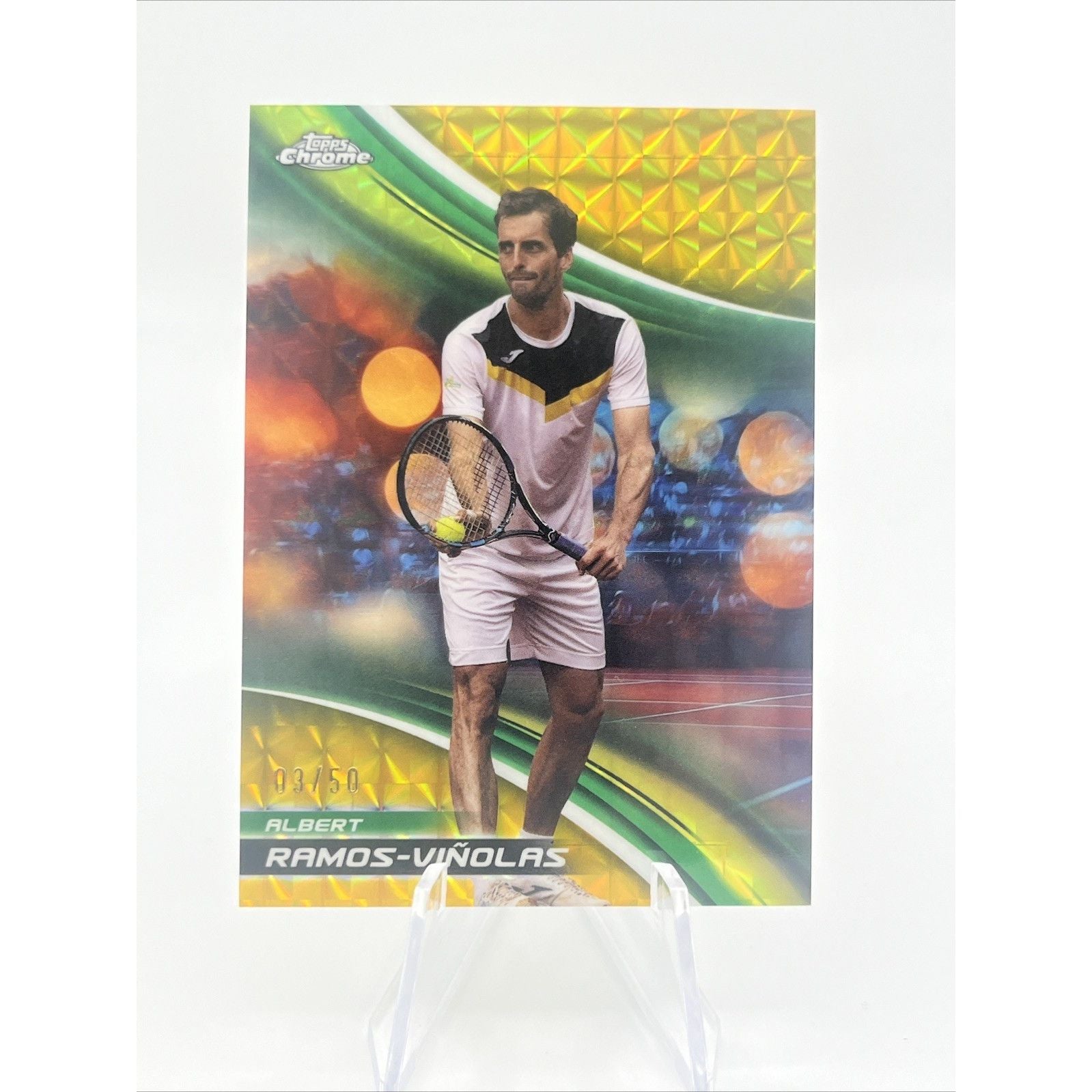 2025 Topps Chrome Tennis Albert Ramos Vinolas Gold /50 Geometric 