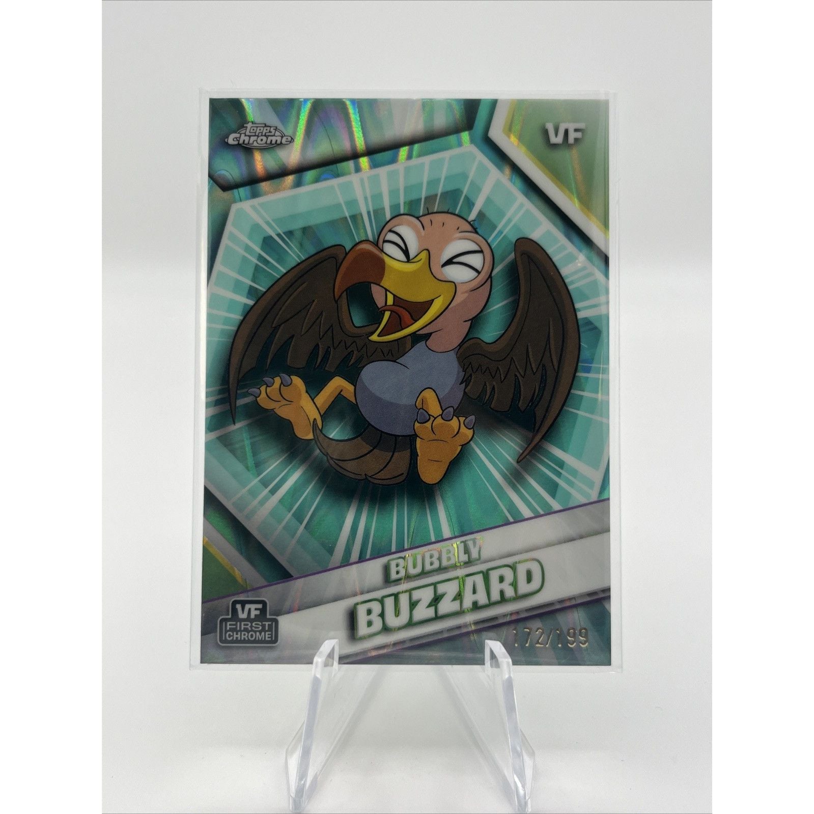 Bubbly Buzzard#39 1st Aqua Raywave/199 2026 TOPPS CHROME VEEFRIENDS