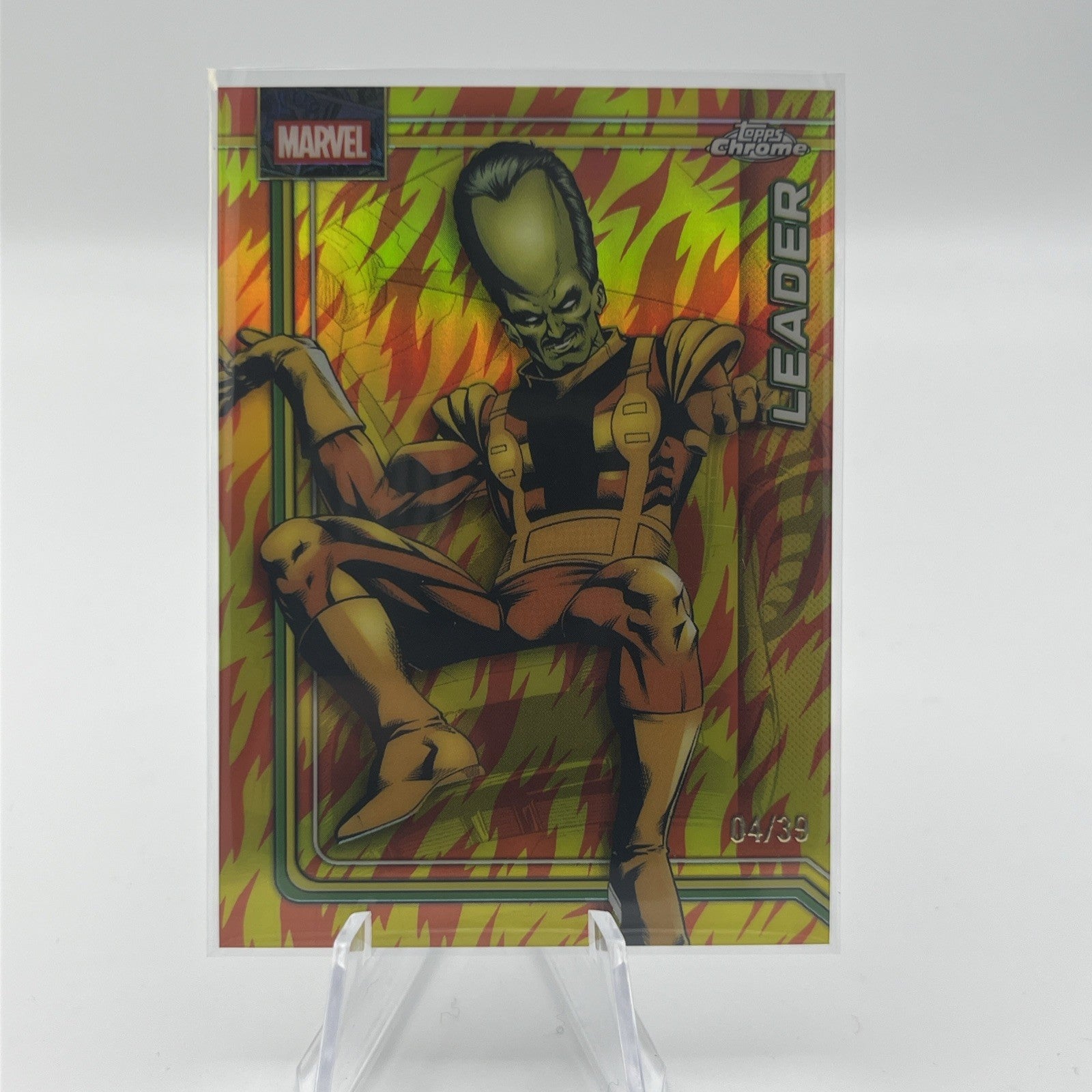 2026 Topps Chrome Marvel #68 Leader Human Torch Refractor /39