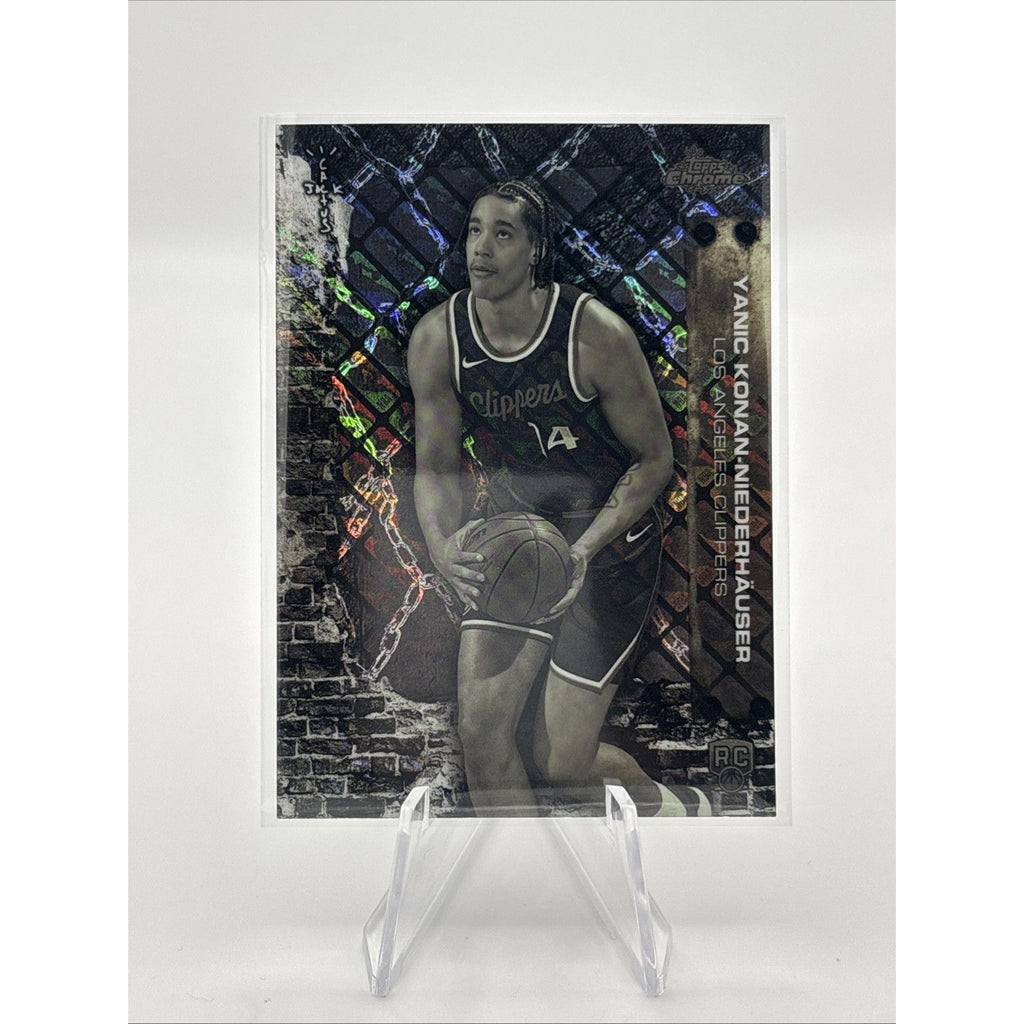 2025-26 Topp Chrome Cactus Jack Yanic Konan-Niederhäuser #90 NBA Logo Refractor 