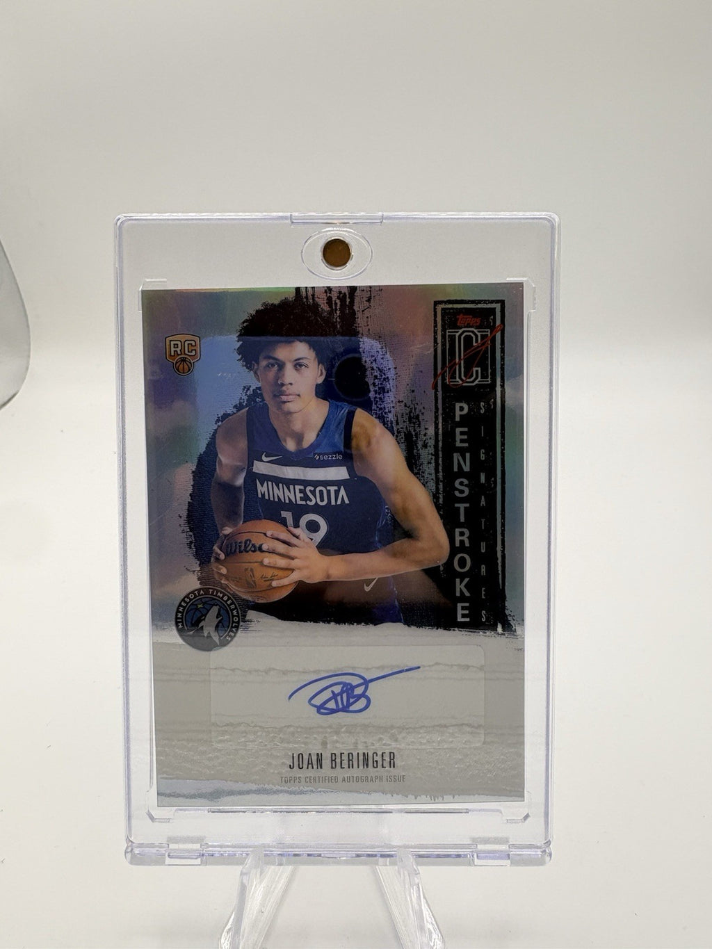 2025-26 Topps Signature Class Joan Beringer RC Auto Timberwolves Penstroke PS-JB