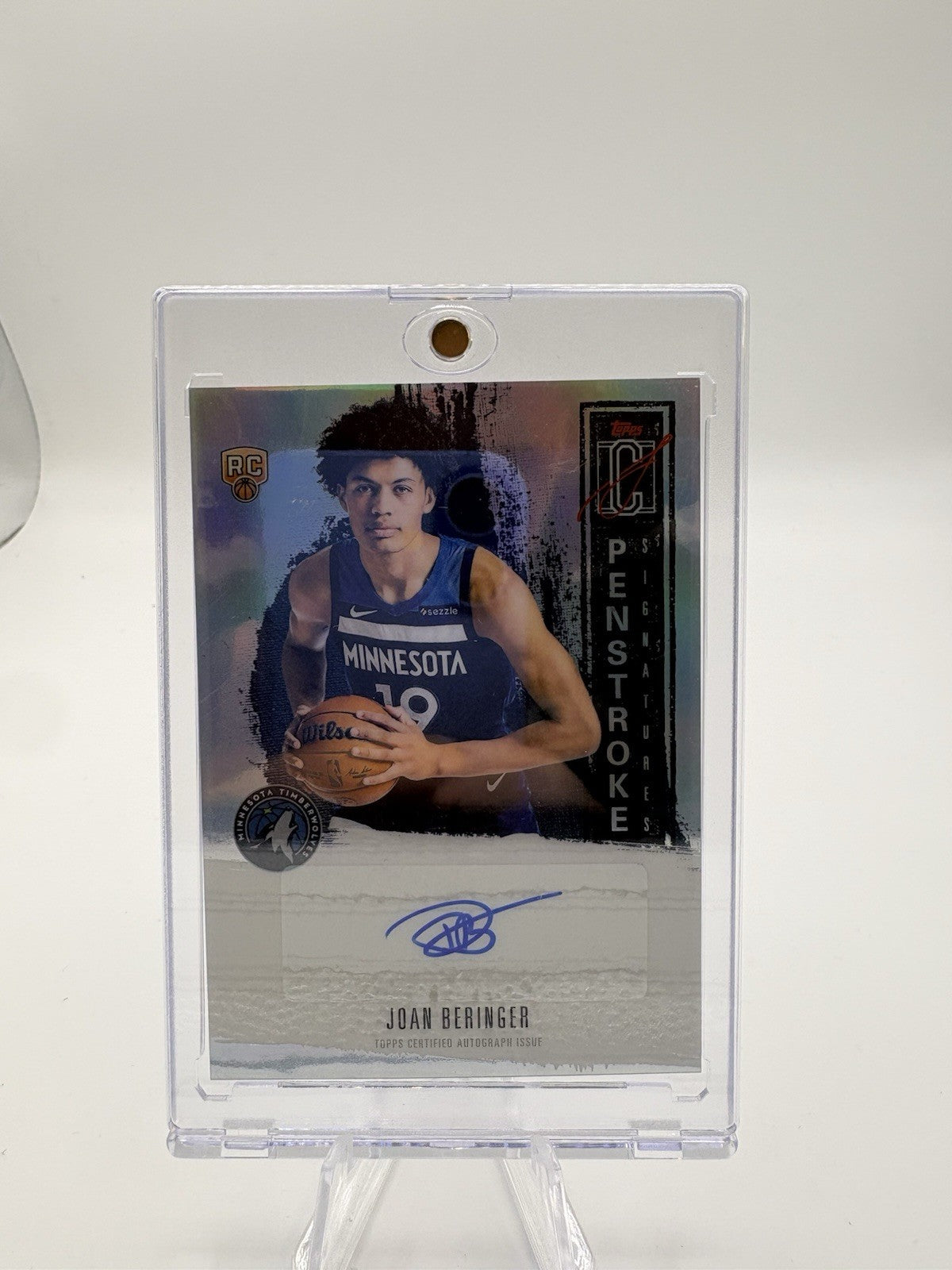 2025-26 Topps Signature Class Joan Beringer RC Auto Timberwolves Penstroke PS-JB