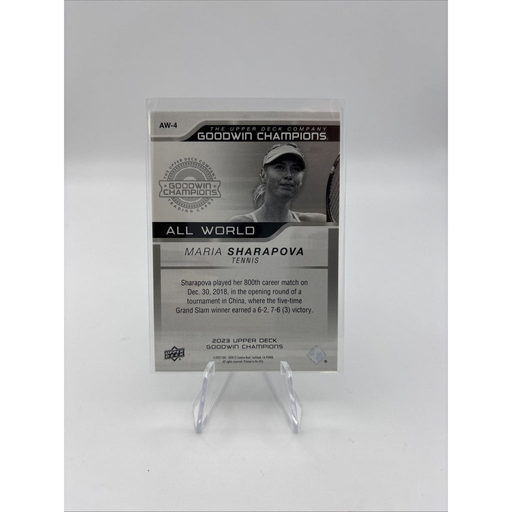 2023 Upper Deck Goodwin Champions - All-World Maria Sharapova #AW-4 Blue /499