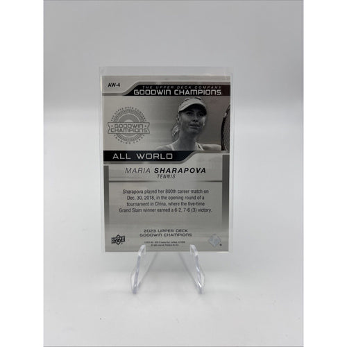 2023 Upper Deck Goodwin Champions - All-World Maria Sharapova #AW-4 Blue /499