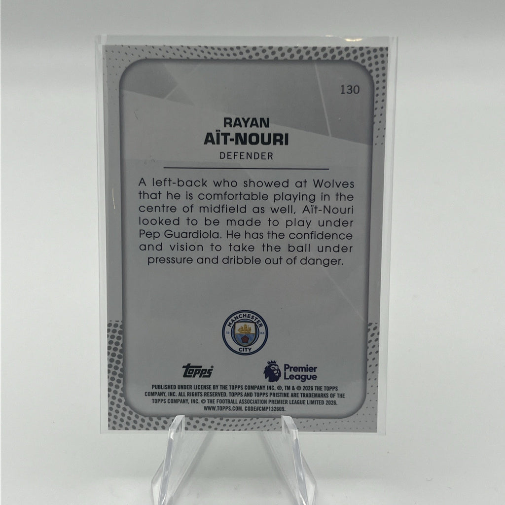 2026 TOPPS PRISTINE SOCCER RAYAN AIT-NOURI MANCHESTER CITY GREEN REFRACTOR #/10